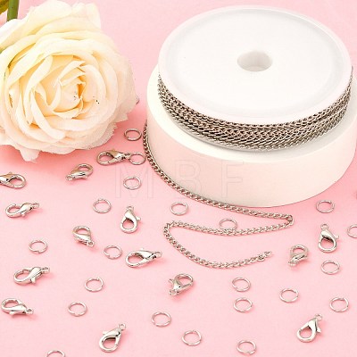 DIY Chains Bracelet Necklace Making Kit DIY-YW0005-82P-1