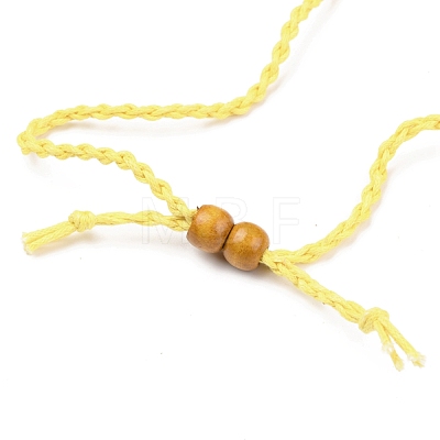 Adjustable Braided Waxed Cord Macrame Pouch Necklace Making NJEW-I243-A05-1
