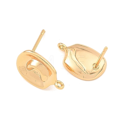 SHEGRACE Brass Stud Earring Findings XGRQ6M605-903G-1