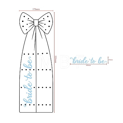 Long Gauze Bowknot Alligaor Hair Clips OHAR-JOY0001-02-1