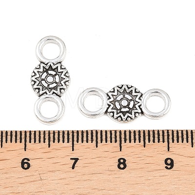Tibetan Style Alloy Connector Charms PALLOY-A024-14AS-1