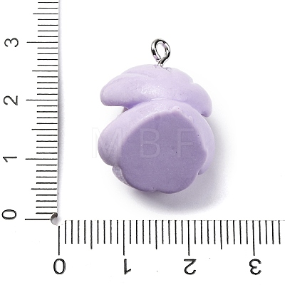 Opaque Resin Pendants RESI-P043-01P-08-1