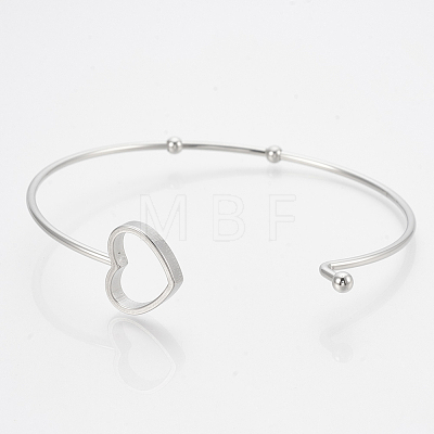 Tarnish Resistant 304 Stainless Steel Bangles LS-STAS-N084-03-1