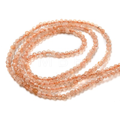 Natural Sunstone Beads Strands G-K182-2mm-13A-1