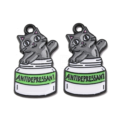 Alloy Enamel Pendants FIND-H069-03A-EB-1