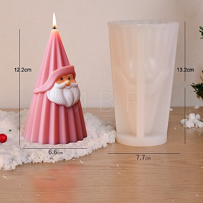 Christmas Theme Food Grade Silicone Candle Molds PW-WG6E80E-04-1