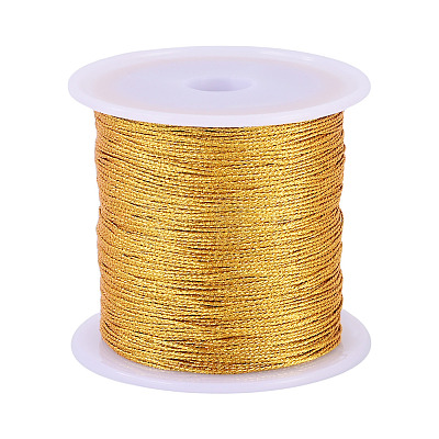 2 Rolls Round PET Metallic Thread MCOR-TADJ0001-01B-01-1