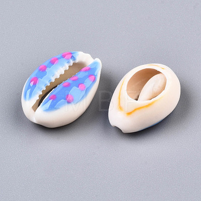 Natural Cowrie Shell Beads SHEL-Q312-006F-1