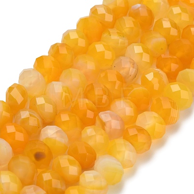 Natural Banded Agate Beads Strands G-Z111-A01-02-1