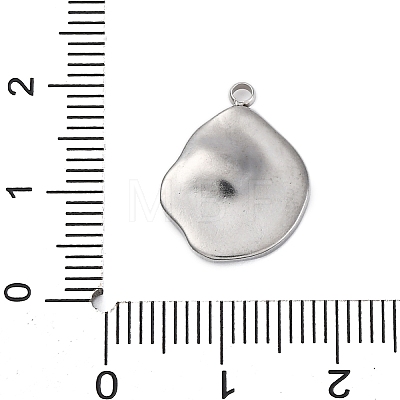 304 Stainless Steel Pendants STAS-L022-191B-P-1