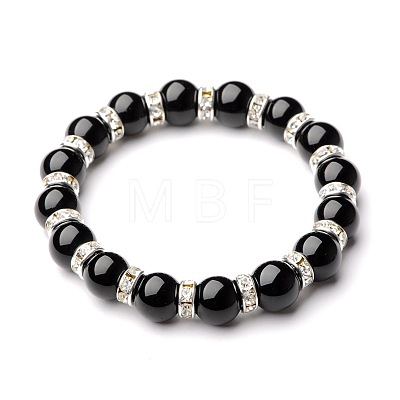 Gemstone Stretch Bracelets BJEW-JB01533-03-1