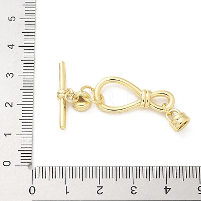 Brass Toggle Clasps KK-Z083-09G-1