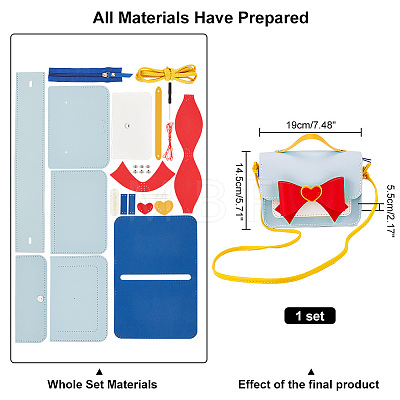 DIY PU Leather  Bag Kits DIY-WH0386-26C-1