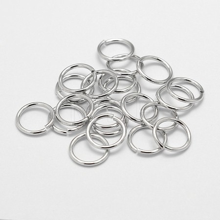 Eco-Friendly Brass Open Jump Rings X-KK-M165-9mm-01P-NR-1