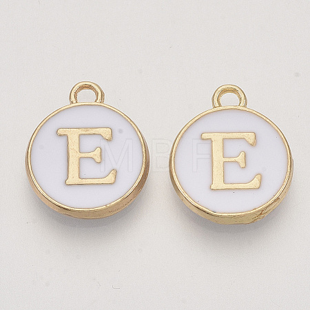 Golden Plated Alloy Charms LS-X-ENAM-S118-01E-1