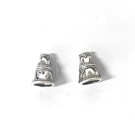 Tibetan Style Alloy Bead Cone TIBEB-TAC0001-04-1