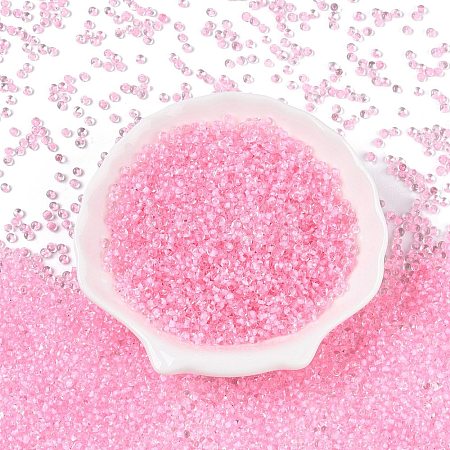 8/0 Inside Colours Transparent Glass Seed Beads SEED-T007-06G-1