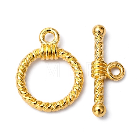 Tibetan Style Toggle Clasps X-TIBE-EA9138Y-G-FF-1