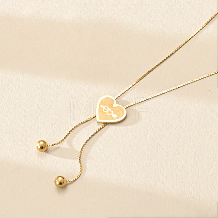 201 Stainless Steel Lariat Necklaces for Women WG43AF7-02-1