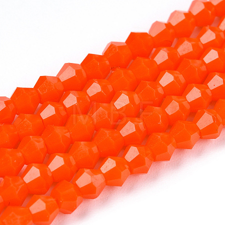 Opaque Solid Color Imitation Jade Glass Beads Strands EGLA-A039-P2mm-D03-1