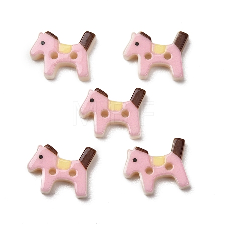 2-Hole Opaque Resin Buttons RE-CBAD5A9-31A-1