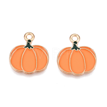 Thanksgiving Day Theme Alloy Enamel Pendants X-ENAM-T020-35N-1