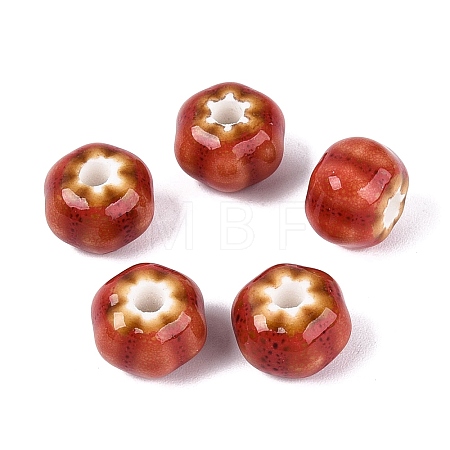 Vintage Handmade Porcelain Beads PORC-Q006-07J-1