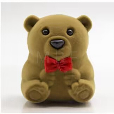 Bear Shape Velvet Jewelry Boxes VBOX-L002-C01-1