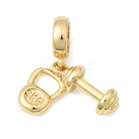 Brass Fitness European Dangle Charms KK-C255-24G-1