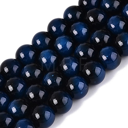 Imitation Tiger Eye Glass Beads Strands GLAA-Q106-03A-B10-1