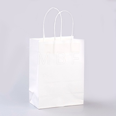 Pure Color Kraft Paper Bags AJEW-G020-A-03-1