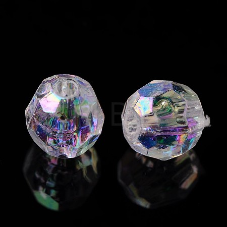 Eco-Friendly Transparent Acrylic Beads PL642-22-1