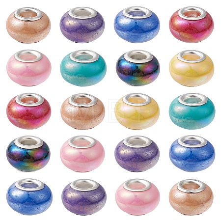 Opaque Resin European Beads RPDL-YW0001-11-1