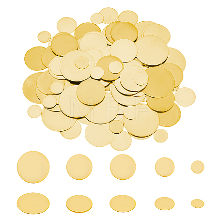 100Pcs 5 Style Brass Sheet FIND-PH0007-66-1