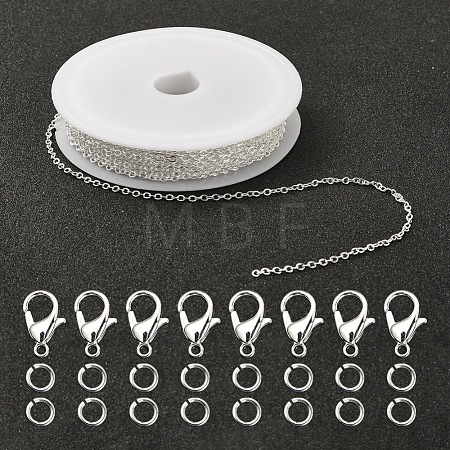 DIY 3m Brass Cable Chain Jewelry Making Kit DIY-YW0005-74S-1