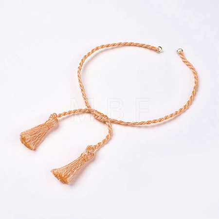 Polyester DIY Braided Bracelet Making MAK-K018-A10-1
