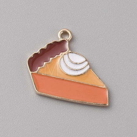 Thanksgiving Day Alloy Enamel Pendants PALLOY-WH0107-02Q-KCG-1