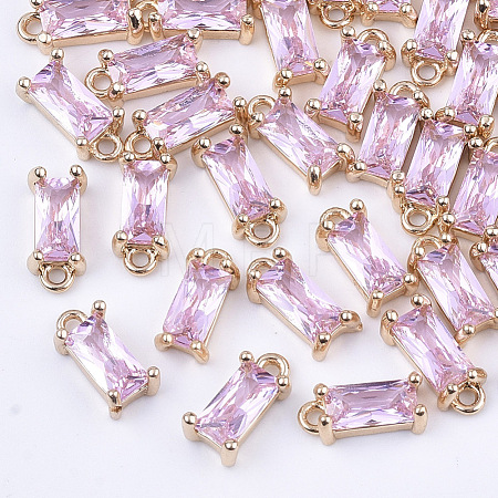 Transparent Glass Charms X-GLAA-T007-13G-1