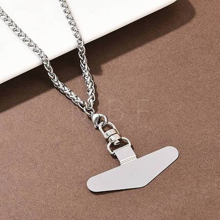 304 Stainless Steel Universal Phone Tether Tabs NJEW-D342-01P-1