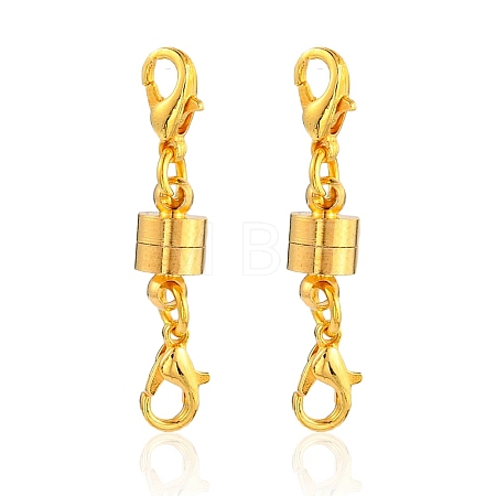 Brass Magnetic Clasps Converter KK-YW0001-60G-1