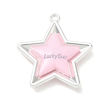 Spray Painted Alloy Pendants AL-CBA5B8E-14P-03-1