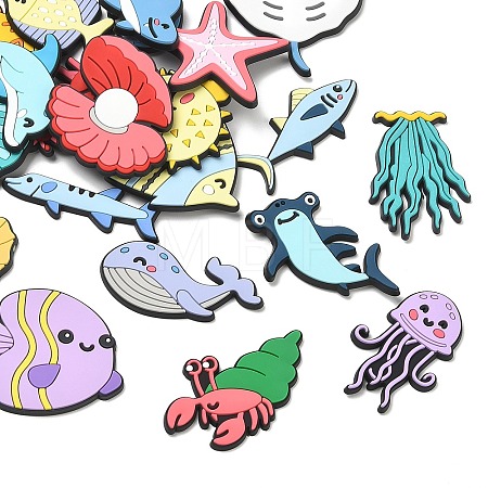 Ocean Theme PVC Plastic Cabochons PL-CBAEA65-05-1