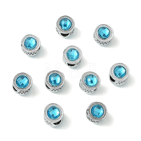 Alloy Acrylic European Beads FIND-YWC0011-04A-1