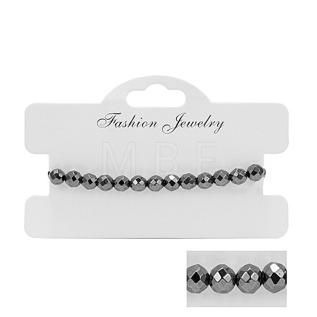 Non-magnetism Hematite Bradided Bead Bracelets for Women Men ZJ6081-2-1