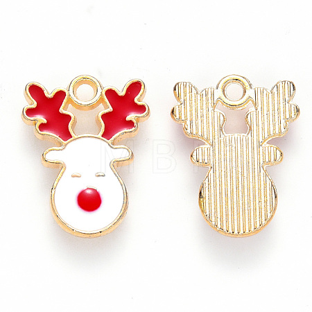 Alloy Enamel Pendants X-ENAM-S121-013-1