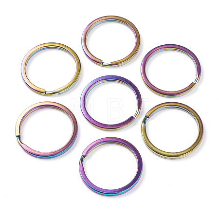 Ion Plating(IP) 304 Stainless Steel Split Key Rings STAS-L216-09A-1