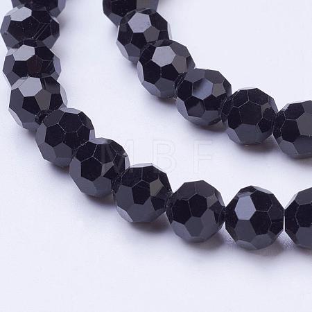 Glass Beads Strands EGLA-J042-8mm-08-1