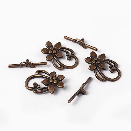 Tibetan Style Toggle Clasps MLF0677Y-NF-1