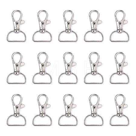 Iron Swivel D Rings Lobster Claw Clasps IFIN-C051-1-1