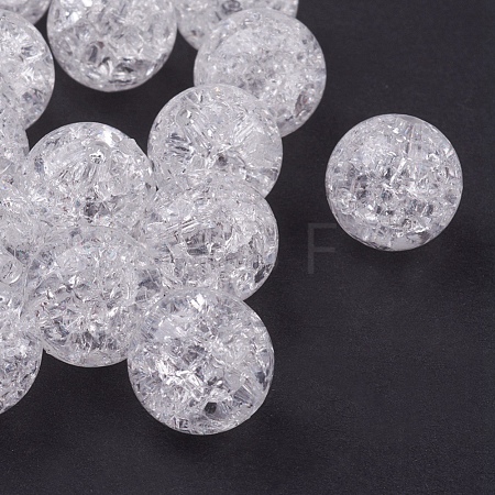 Transparent Acrylic Beads PAB984Y-1-1